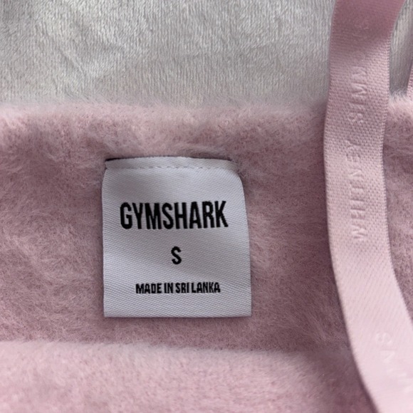Gymshark Whitney Simmons Pink Fuzzy Crop Top Bralette Women's Small NWOT - Picture 5 of 13